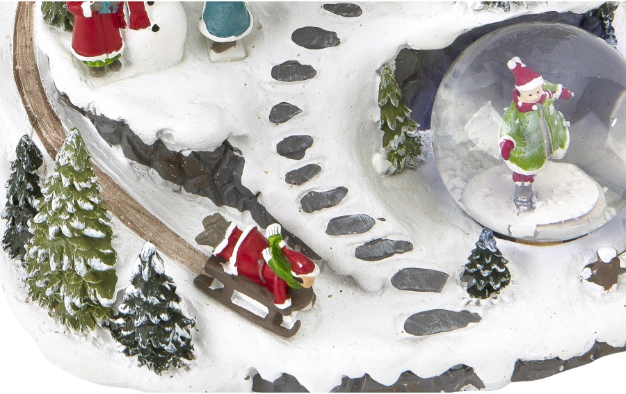 Kula śnieżna z pozytywką Domek 16 cm świąteczna