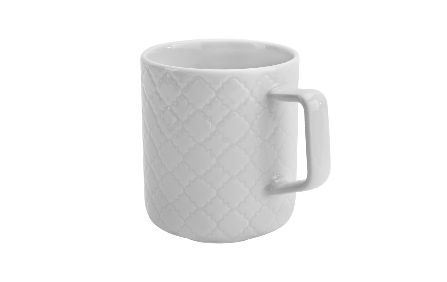 Kubek porcelanowy 400 ml Marrakesz Biały