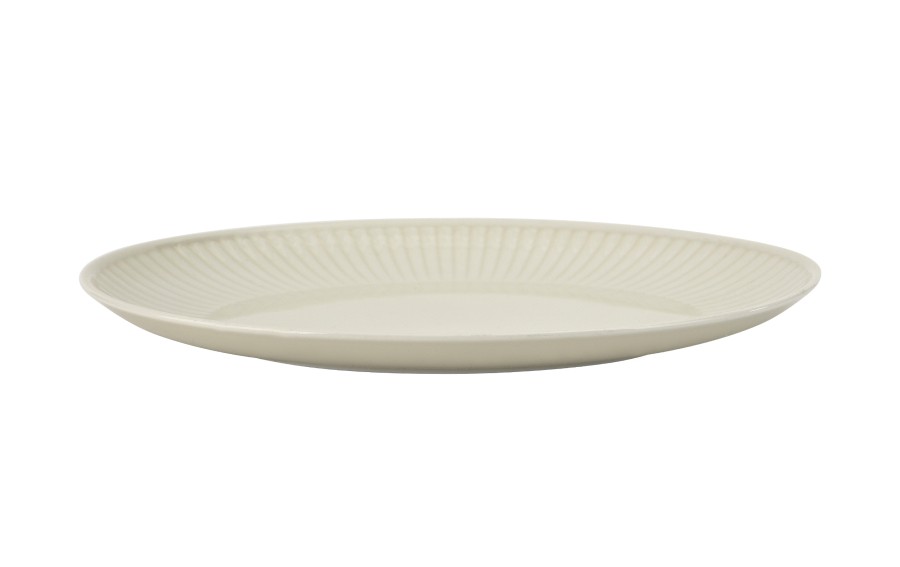 Półmisek owalny 33 cm duży Dalia Kremowa