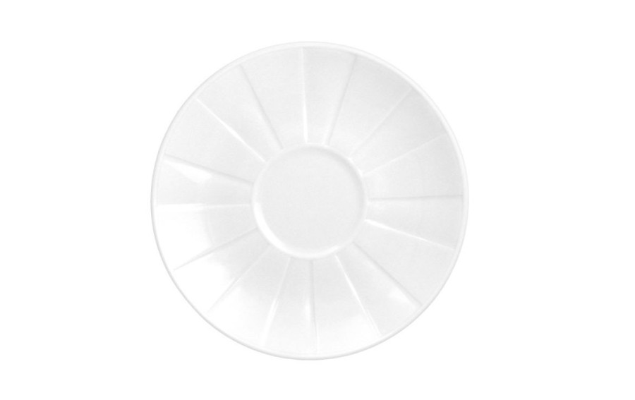 Filiżanka porcelanowa 250 ml + spodek Oktawa biała 0001
