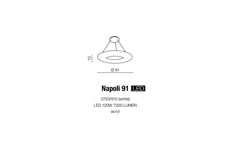 Lampa Napoli 2720/910-WH