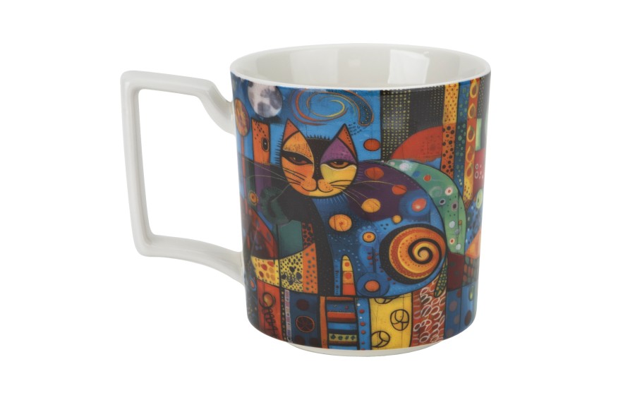 Duży kubek porcelanowy 750 ml Modern Cat