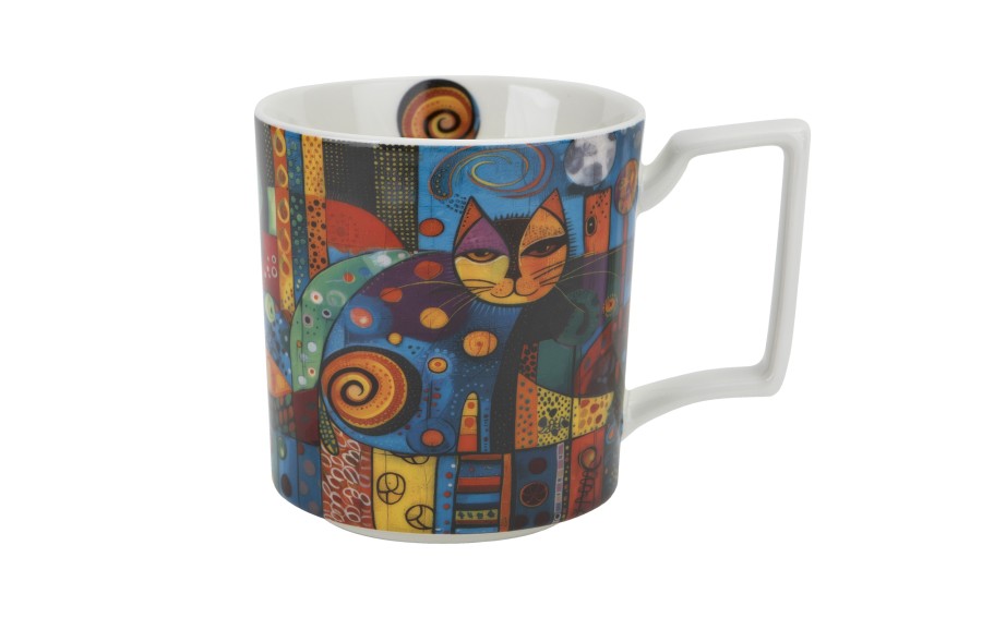 Duży kubek porcelanowy 750 ml Modern Cat