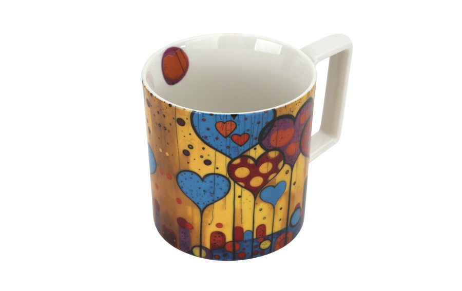 Duży kubek porcelanowy 750 ml Modern Hearts