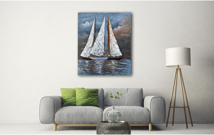 Obraz na płótnie 100x120 cm Jachty na morzu