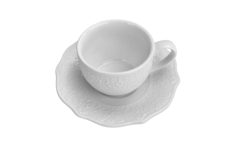 Komplet 2 filiżanek do espresso 75 ml + spodki Alice
