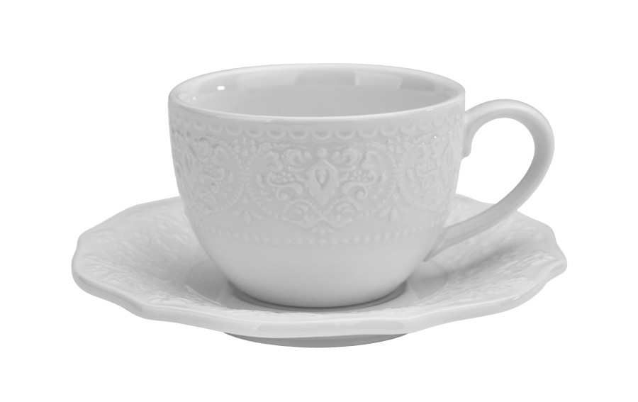 Komplet 2 filiżanek do espresso 75 ml + spodki Alice