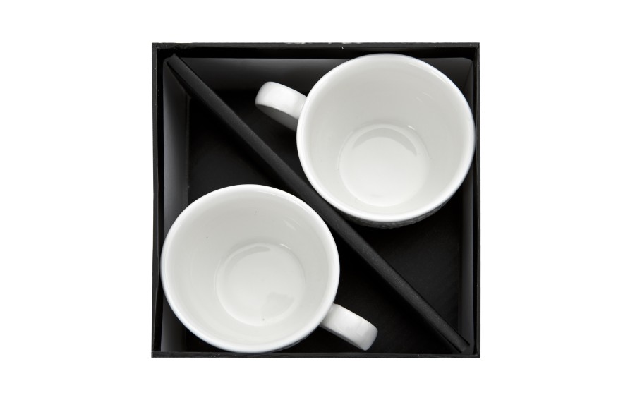 Komplet 2 filiżanek do espresso 75 ml + spodki Alice