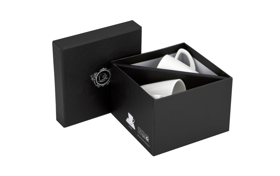 Komplet 2 filiżanek do espresso 80 ml + spodki Infinity