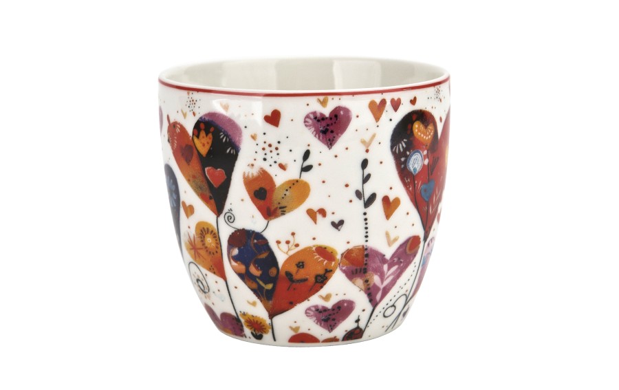 Kubek porcelanowy 460 ml Kolorowe Serca 1