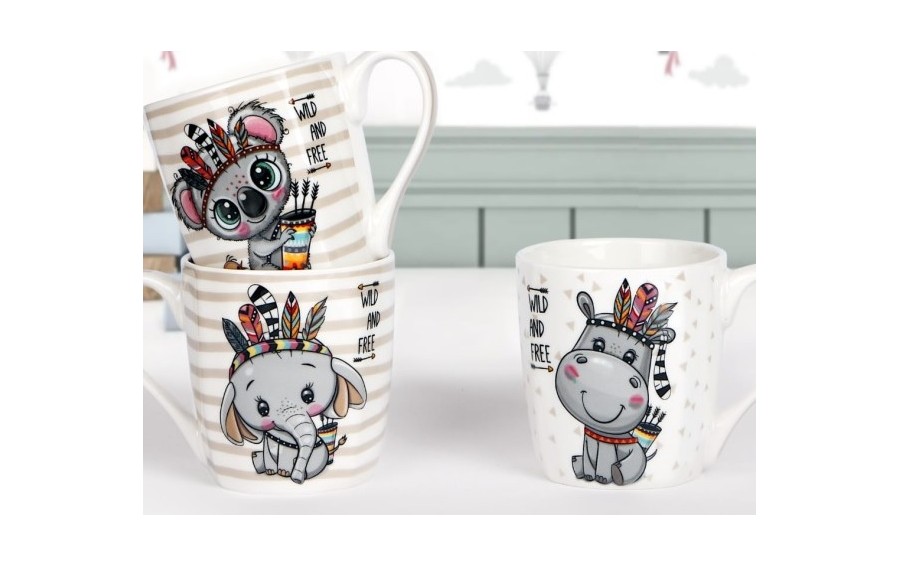 Kubek porcelanowy 300 ml Indiana Słonik