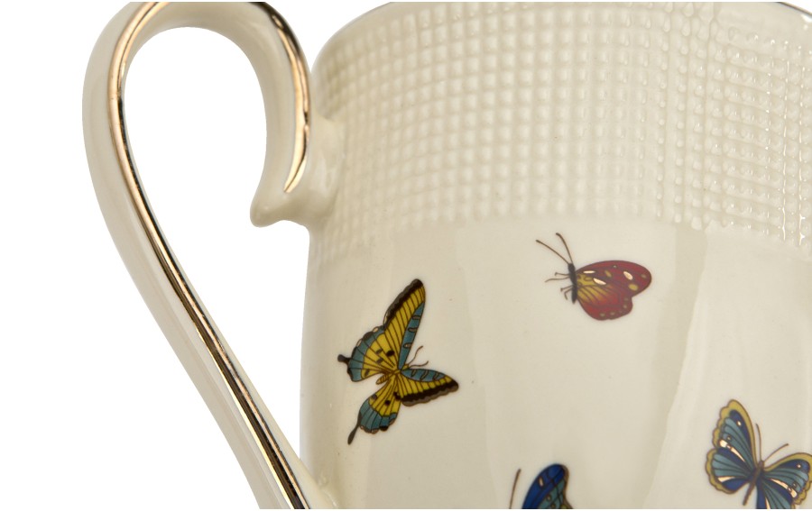 Kubek porcelanowy 400 ml Motylki