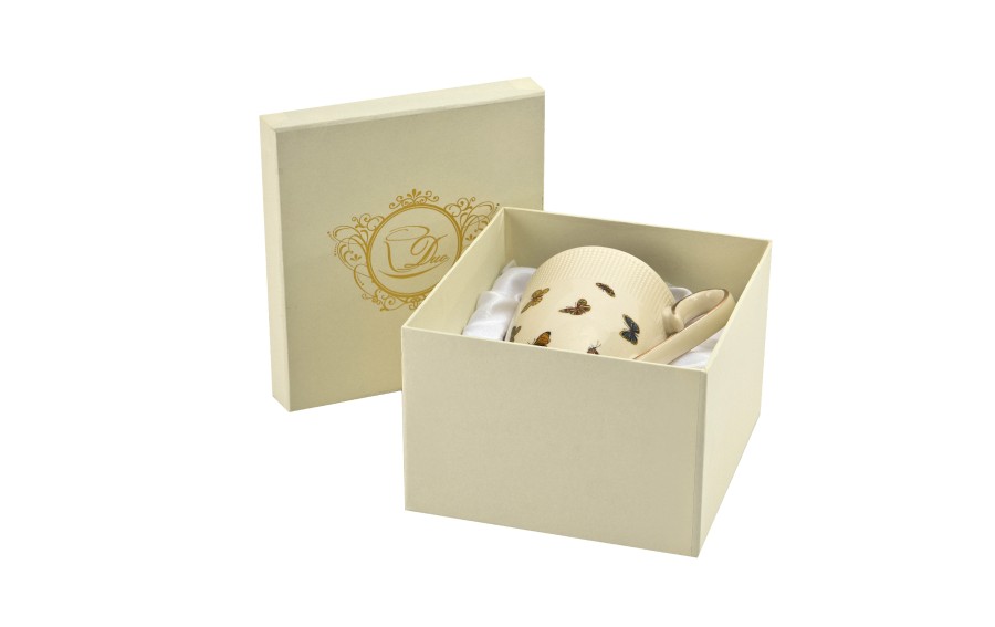 Kubek porcelanowy 400 ml Motylki
