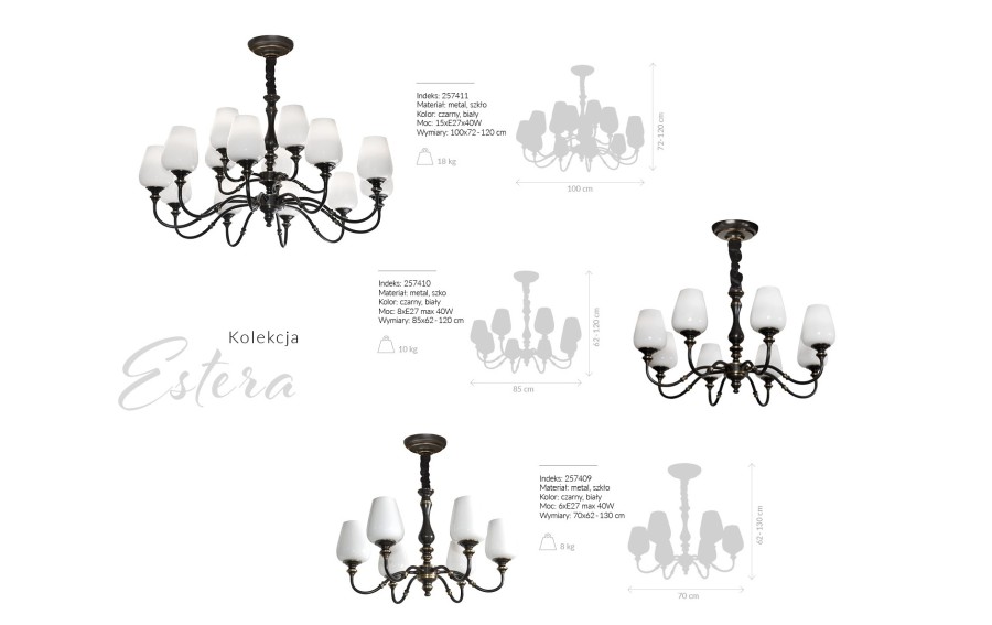Lampa Estera 80370/B+10