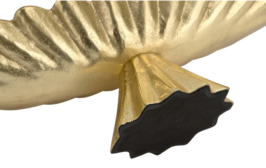 Patera ozdobna metalowa 43 cm złota
