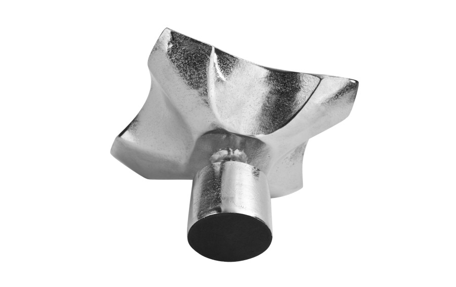 Patera ozdobna metalowa 20 cm srebrna