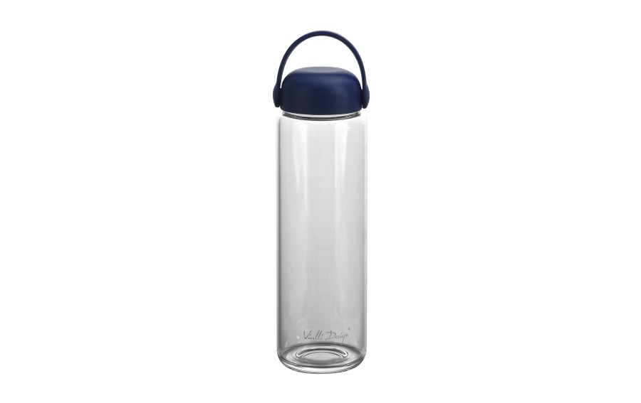 Szklana butelka na wodę 540 ml Fuori granatowa
