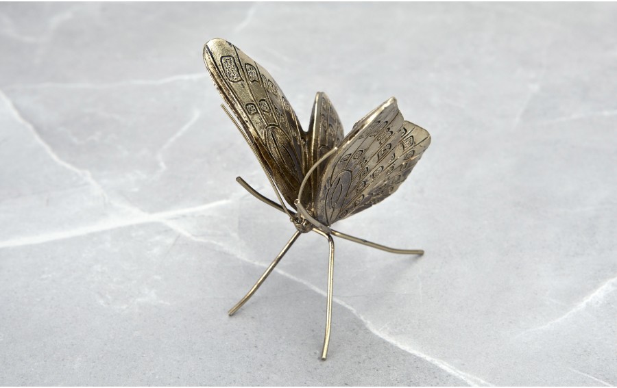 Ozdoba Motyl złoty 13 cm