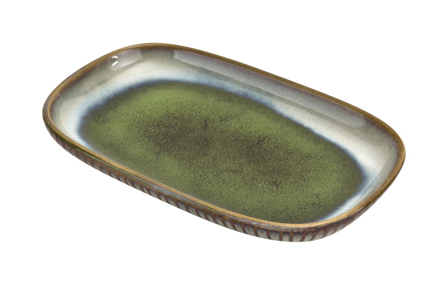 Półmisek prostokątny 19 cm Ombres Green