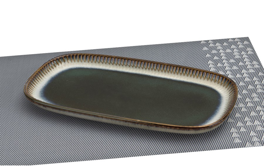 Półmisek prostokątny 30x16 cm Ombres Turquoise