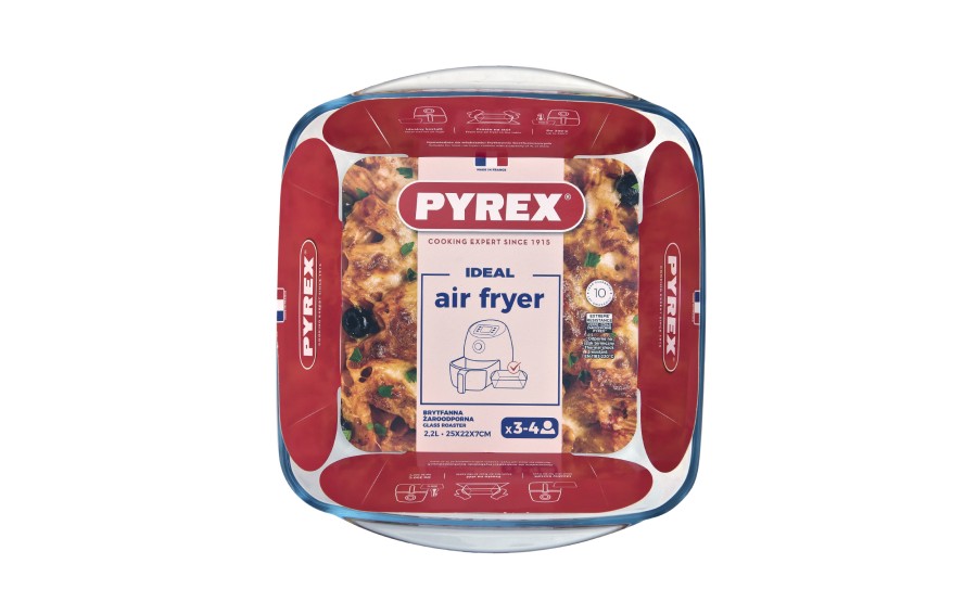 Brytfanna żaroodporna 2,2 L Air Fryer Pyrex