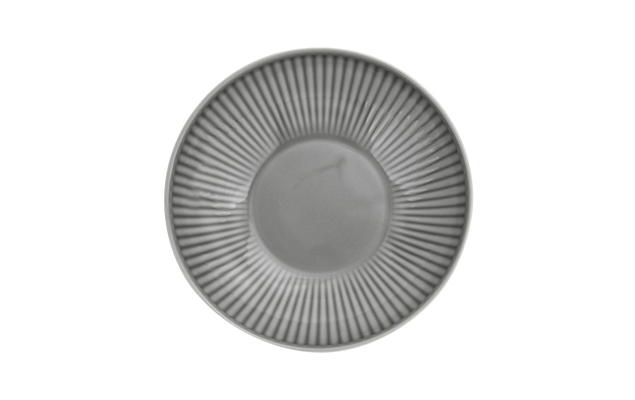 Talerz głęboki 21,5 cm Dalia Szara