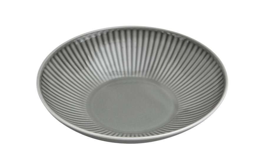 Talerz głęboki 21,5 cm Dalia Szara