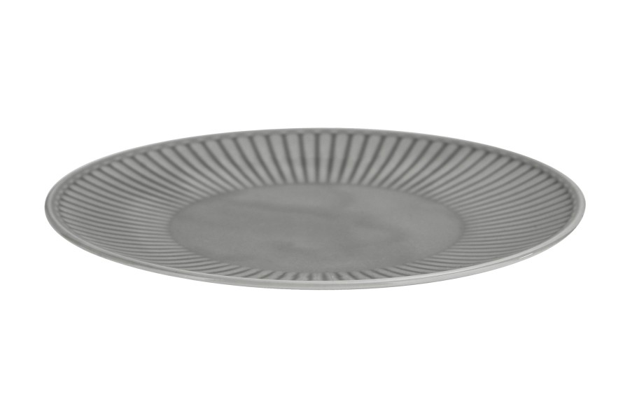 Talerz deserowy 21 cm Dalia Szara