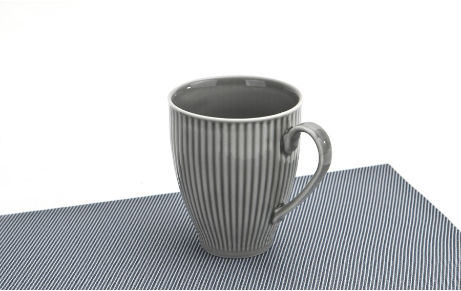 Kubek porcelanowy 420 ml Dalia Szara