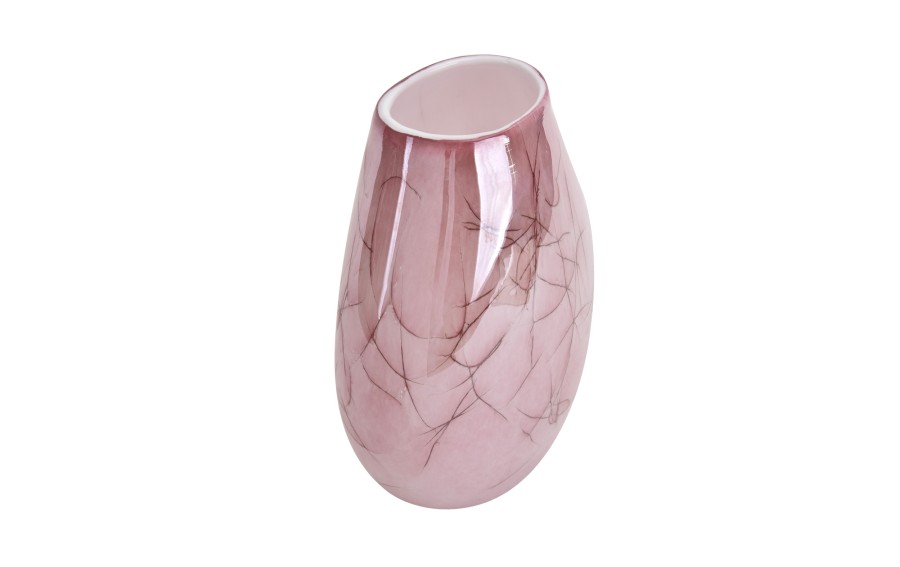 Wazon szklany 30 cm różowy 2341/DB6