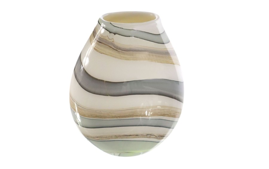 Wazon szklany 20 cm 2341/C125 kolory Ziemi