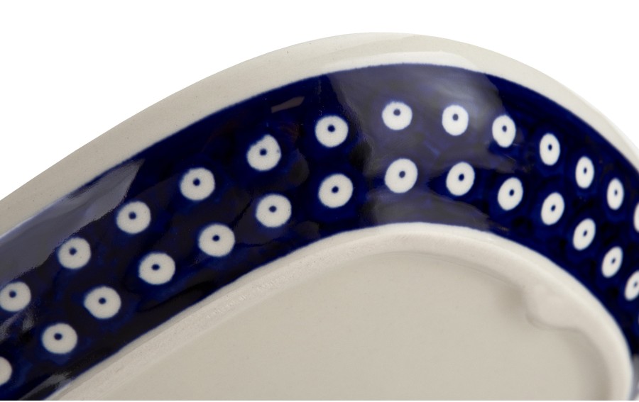 Półmisek owalny 37,2x23,5 cm Bolesławiec Dekor 42