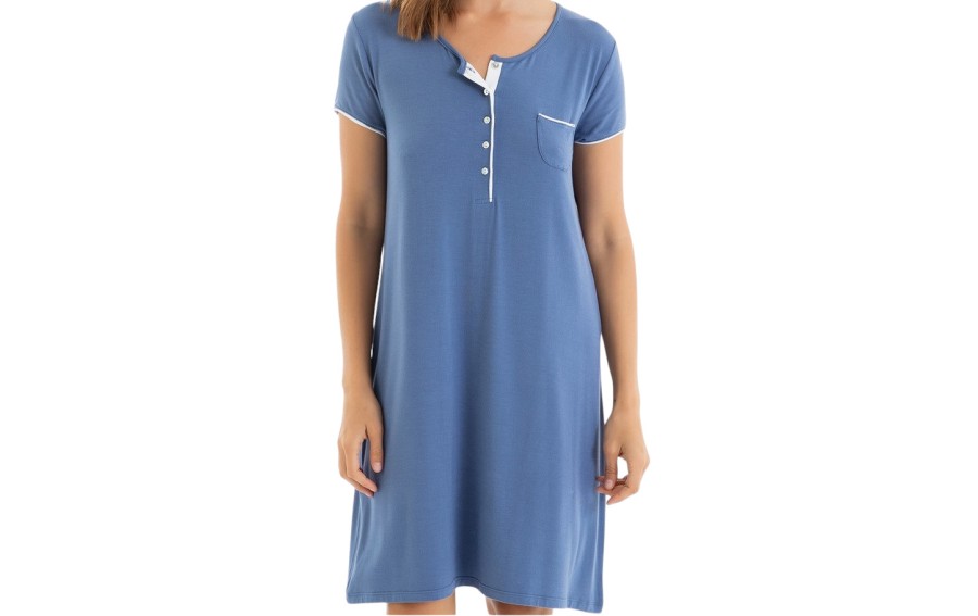 Koszula nocna damska rozm. M Bamboo Blue T04 L257251