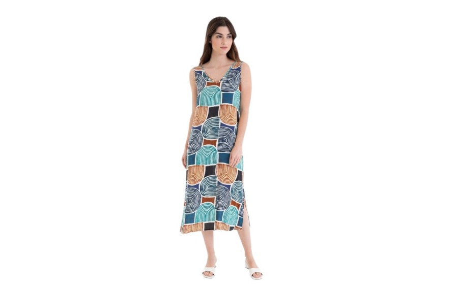 Sukienka plażowa midi rozm. L Bluish L257426 bez rękawów