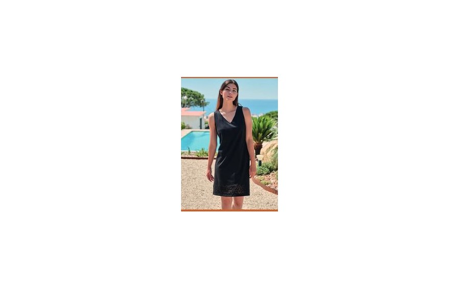 Sukienka plażowa rozm. M Black L257439
