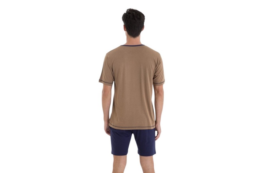 Piżama męska rozm. XL Gent L251312 Camel