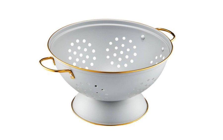Durszlak cedzak z rączkami 24 cm Royal szary