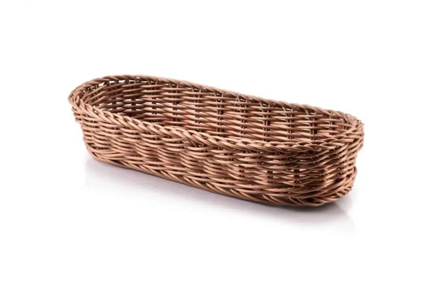 Koszyk na sztućce 27x11x6 cm Sino brązowy