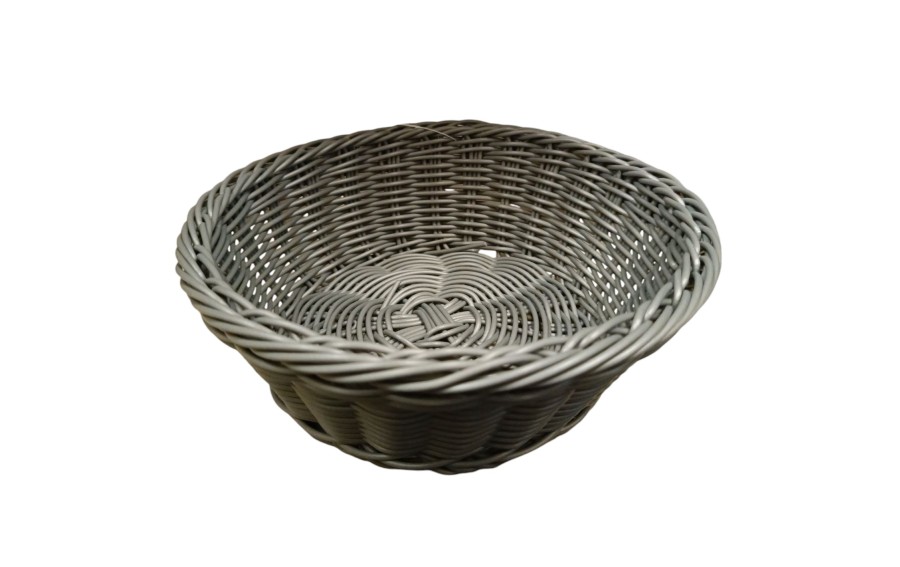 Koszyk okrągły 21cm szary 7780