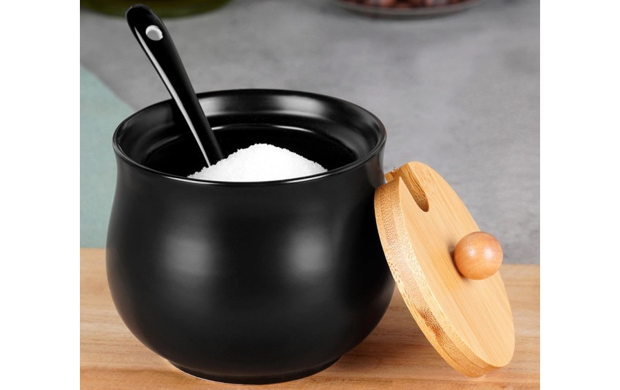 Cukierniczka ceramiczna 250 ml czarna Vilde