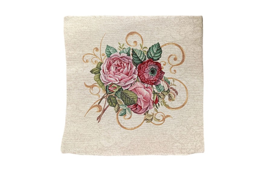 Poszewka dekoracyjna 45x45 cm Bukiet róż
