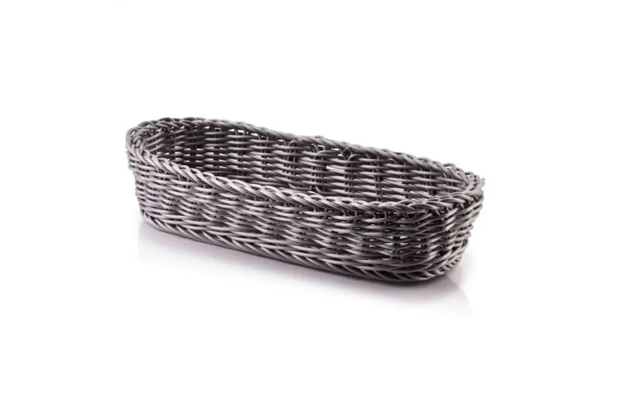 Koszyk na sztućce 27x11x6 cm Sino szary