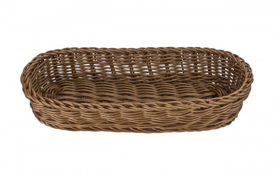 Koszyk na sztućce 27x11x6 cm Sino brązowy