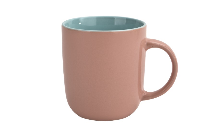 Kubek ceramiczny 400 ml różowo-niebieski
