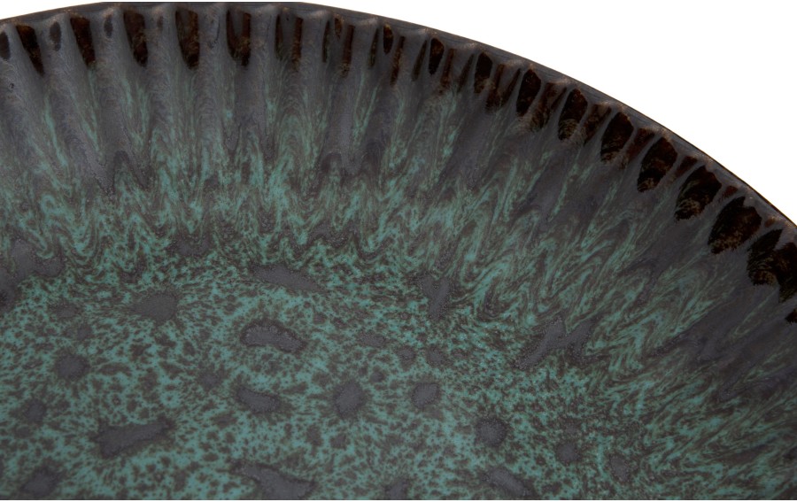 Talerz deserowy 21,2 cm Jade Stoneware zielony