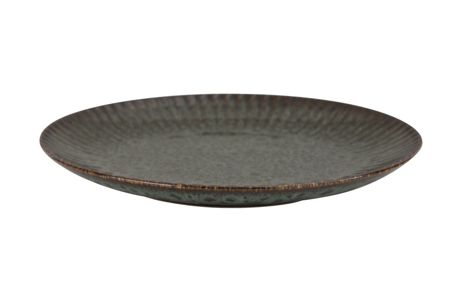 Talerz deserowy 21,2 cm Jade Stoneware zielony