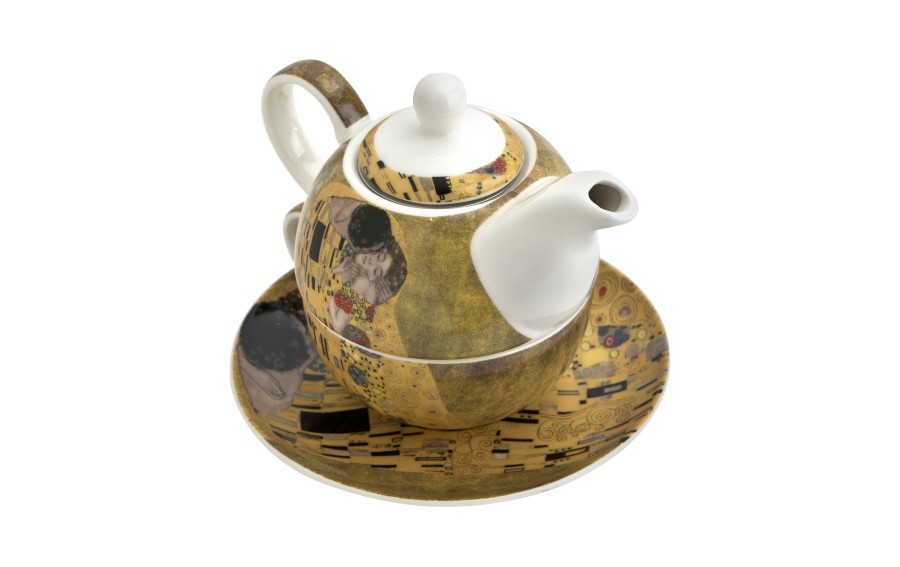 Filiżanka z dzbankiem i zaparzaczem Tea for One The Kiss Classic