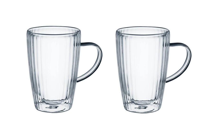 Komplet 2 szklanek termicznych 450 ml Curly z podwójną ścianką