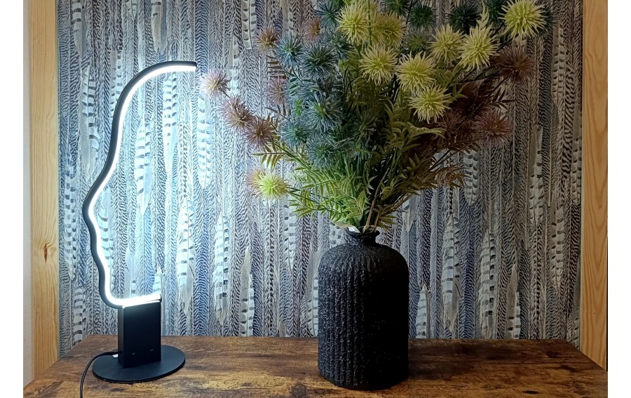 Wazon szklany 23 cm Stoneware Czarny