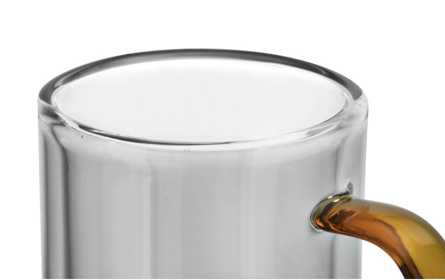 Komplet 2 szklanek termicznych 350 ml z podwójną ścianką Amber